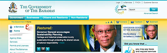 Bahamas government launches new portal website