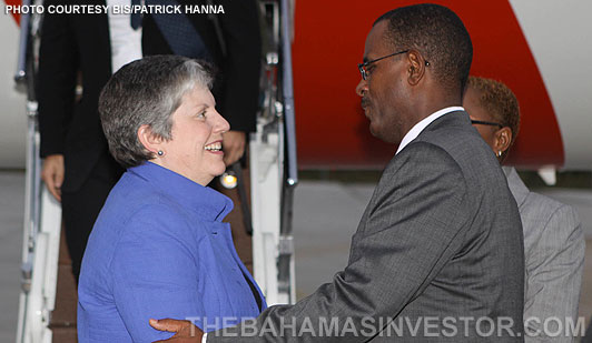 US Secretary for Homeland Security arrives in Bahamas