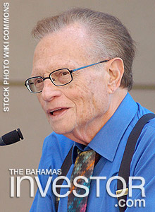 Larry King stock photo